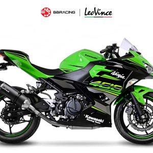 LeoVince Kawasaki Ninja 400 2018-23 - Slip On One Evo Carbon