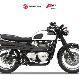 Triumph Bonneville T120 2016-23 - Zard Full Kit 2>2 High Mounted Black Coating