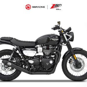 Triumph Scrambler 900 - Zard Full Kit 2>1 Low Conical Black Coating