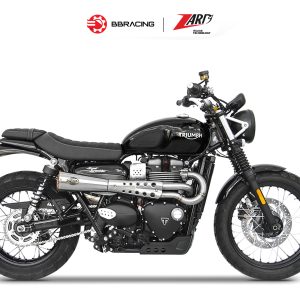 Triumph Scrambler 900 - Zard Full Kit 2>1 Tiger 70 Gold End Cap