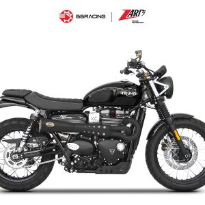 Triumph Scrambler 900 - Zard Full Kit 2>1 Tiger 70 Black Coating - Bronzed End Cap