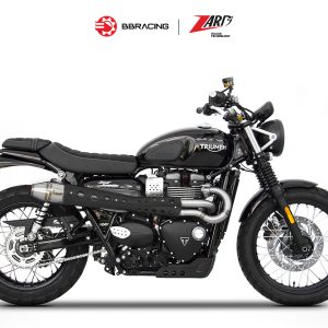 Triumph Scrambler 900 - Zard Full Kit 2>1 Black Heat Shield