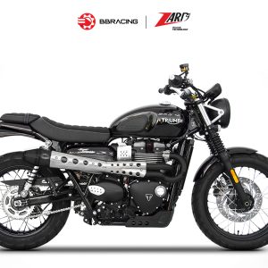Triumph Scrambler 900 - Zard Full Kit 2>1 Black Coating Heat Shield
