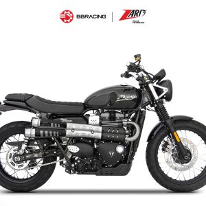 Triumph Scrambler 900 - Zard Slip On N.2 Six-Days Black Heat Shield