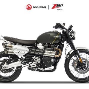 Triumph Scrambler 1200 2019-20 - Zard Slip On Carbon End Caps