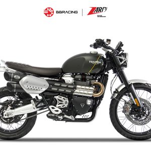 Triumph Scrambler 1200 2019-20 - Zard Slip On Black Coating