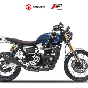 Triumph Scrambler 1200 2019-23 - Zard Full Kit 21 Low Mounted Black Coating